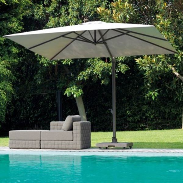 garden umbrellas square garden umbrella marte with retractable opening system for easy  closure VZCRZNC