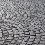 granite pavers of a city plaza in sunny day stock photo - LFQSEYY