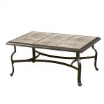 hampton bay belleville tile top patio coffee table CYXFWMN