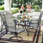 hampton bay patio set hampton bay statesville pewter 7-piece aluminum outdoor dining set UNOCIRD