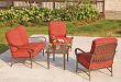 hampton bay patio set oak ... JZWEXEC