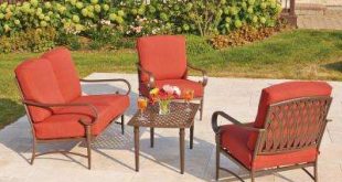 hampton bay patio set oak ... JZWEXEC