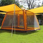 hasika all-weather diversified 8 x 8 instant screened canopy-orange(not  include outside LYQRHLK