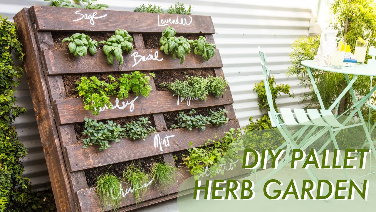 herb gardens diy shipping pallet herb garden | makeful RFADTID