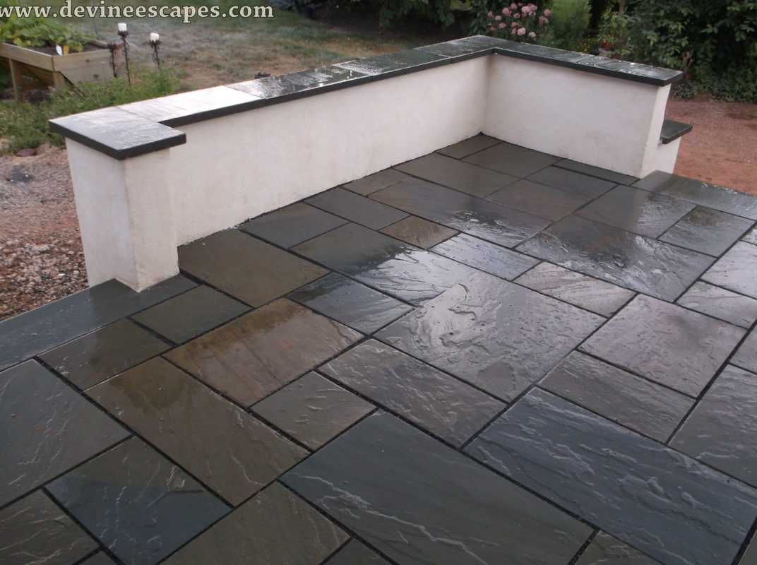 here is a more polished look to the flagstone patio. the stones YRCFHCT