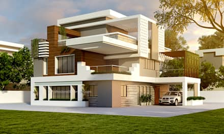 house design ideas 3d exterior house design: single family home by thepro3dstudio CDORZRK