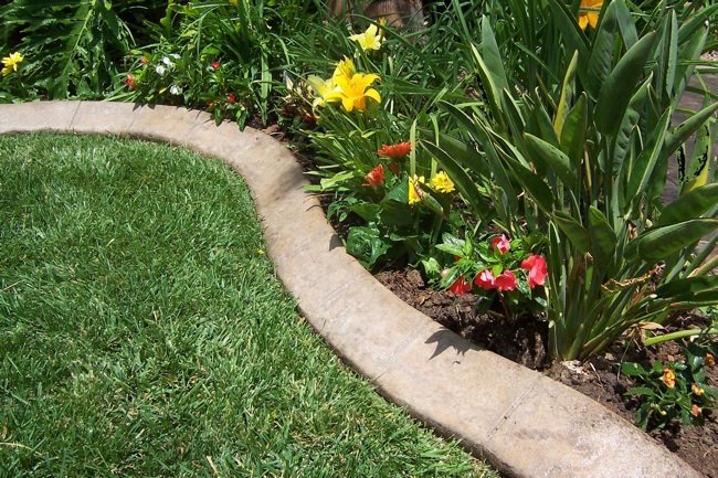 how to make concrete garden edging QZXZEQC