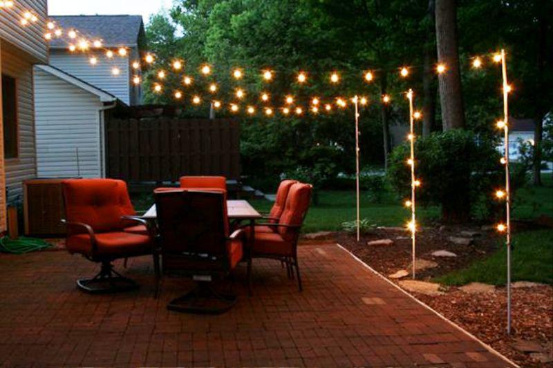 image of: decorative backyard lighting ideas EBHUWKC