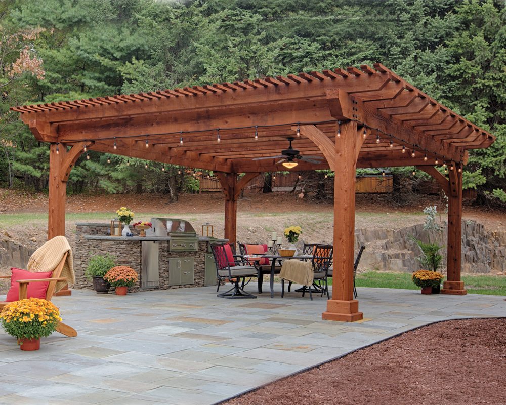 kingston wooden pergola IZLVECR