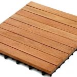 kontiki interlocking wood deck tiles - real wood xl series 9 slat IYDORHH