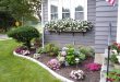 landscaping ideas for front yard 1. cheerful floral border and window boxes CPMAJLC