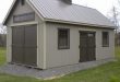 large shed 12u0027x24u0027 custom garden shed with tall walls, additional large wood doors, JHSDBHW