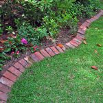 lawn edging ideas classic red brick lawn edge FYOWDQV