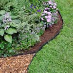 lawn edging ideas understated black plastic mulch edging QINWHUP