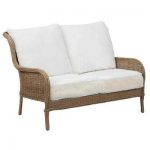 lemon grove custom wicker outdoor loveseat ... IUSJUMK