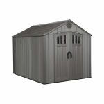 lifetime 8 foot x 10 foot polyethylene outdoor storage shed - rough YJMZQHM