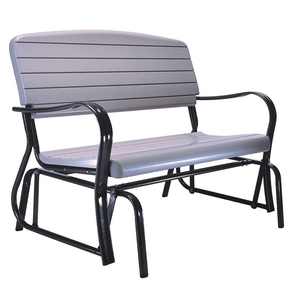 lifetime outdoor patio glider bench ROKDRGW