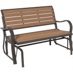 lifetime wood alternative patio glider bench JGBMKEO