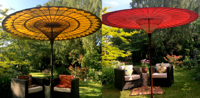 luxury garden umbrellas | garden parasols | patio sun umbrellas JETJPTH