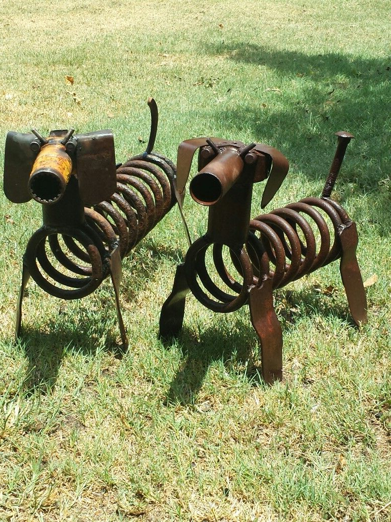 metal garden art animals metal art dogs scrap metal art junk yard EHCQXNJ