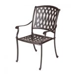 metal garden chairs aluminium venetian chair - antique bronze AQLIEKF