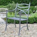 metal garden chairs chatsworth metal chair UVQDJEF