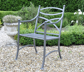 metal garden chairs chatsworth metal chair UVQDJEF