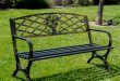 metal garden chairs outdoor bench patio chair metal garden furniture deck backyard park porch ORTNZAI