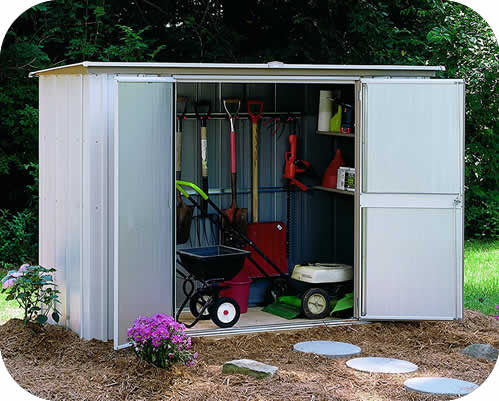 metal garden sheds garden shed 8x3 arrow storage shed LZTXRHC