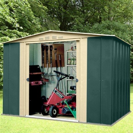 metal garden sheds oldfields 10x8 metal garden shed green apex IDHXCQW