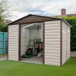 metal garden sheds yardmaster 10u0027 x 6u0027 shiplap metal garden shed IHTEKUQ