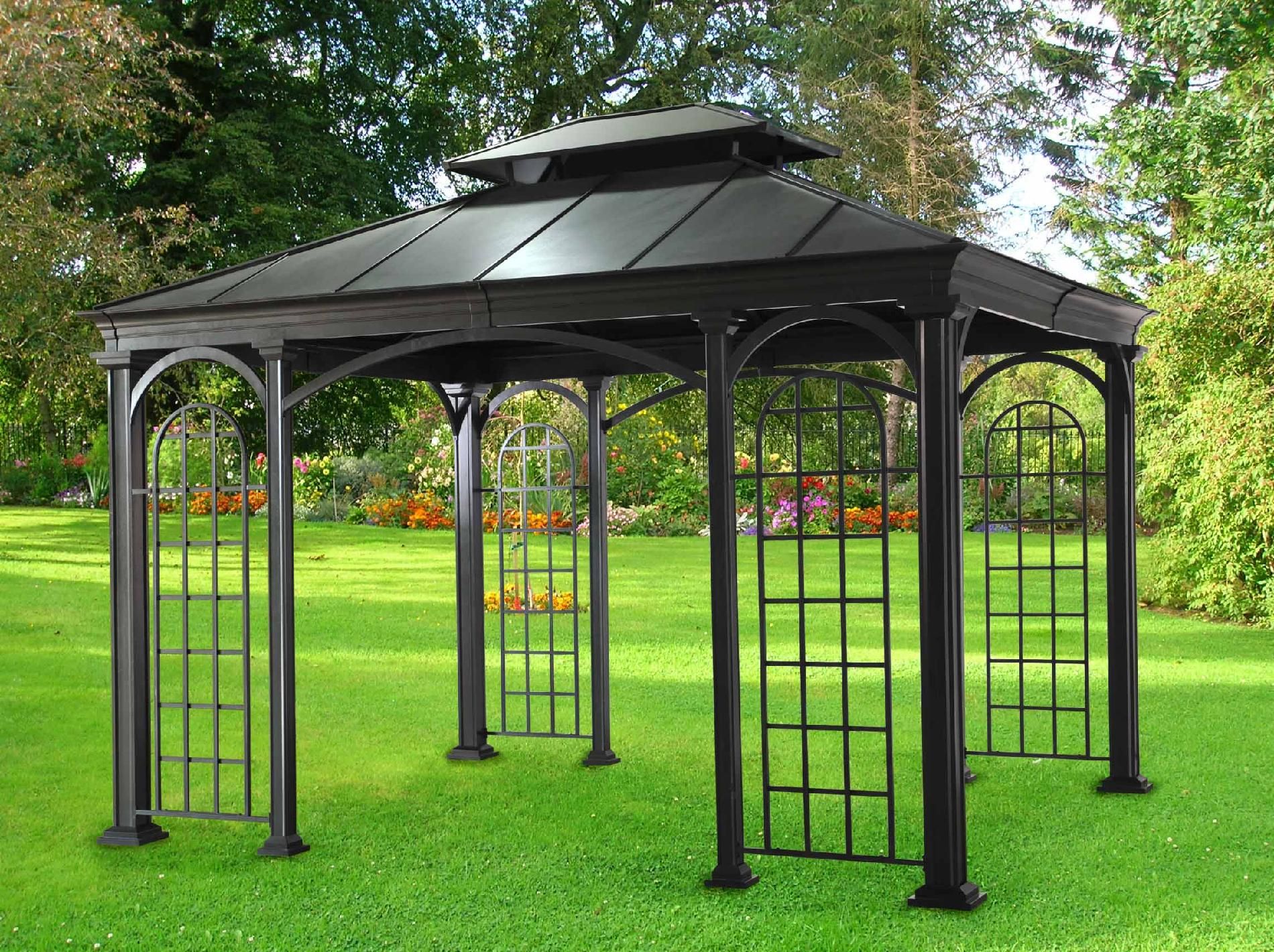 metal gazebo outdoor gazebo designs JXKVWSM