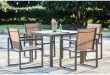 metal outdoor furniture darcie 5 piece dining set FYXGJEZ