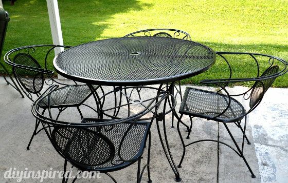 metal outdoor furniture repainting metal patio furniture via blog: 1)use wire brush/sandpaper to  get CVPHBHD