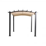 metal pergola steel and aluminum arched pergola with retractable DXTXOIU