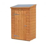 mini wooden store small outside storage unit with shiplap cladding DXVZCZJ