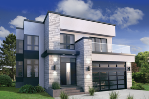 modern house designs modern exterior - front elevation plan #25-4415 OJFLOOG