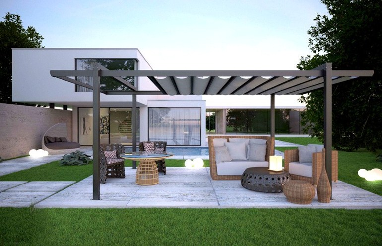 modern pergola sintesi-shade-pergola LUNGDXG