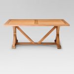 morie farmhouse wood outdoor dining table - threshold™ BWANUGQ