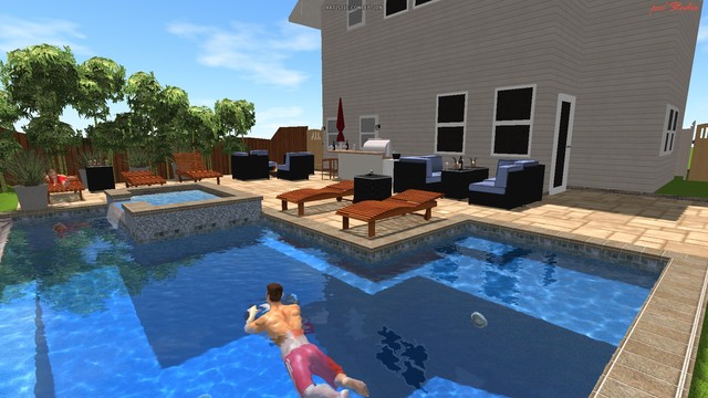 my pool design modern-pool JVIUJMK