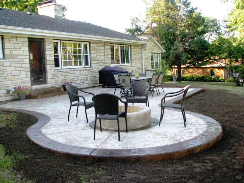 nice outdoor concrete patio ideas ZPUUSCP