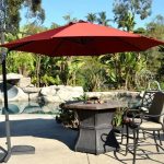 offset patio umbrella - rust-red 10u2032 cantilever FAFRHDP