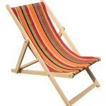 orange deckchairs | wooden folding deck chairs skipping stripes YXETUZV