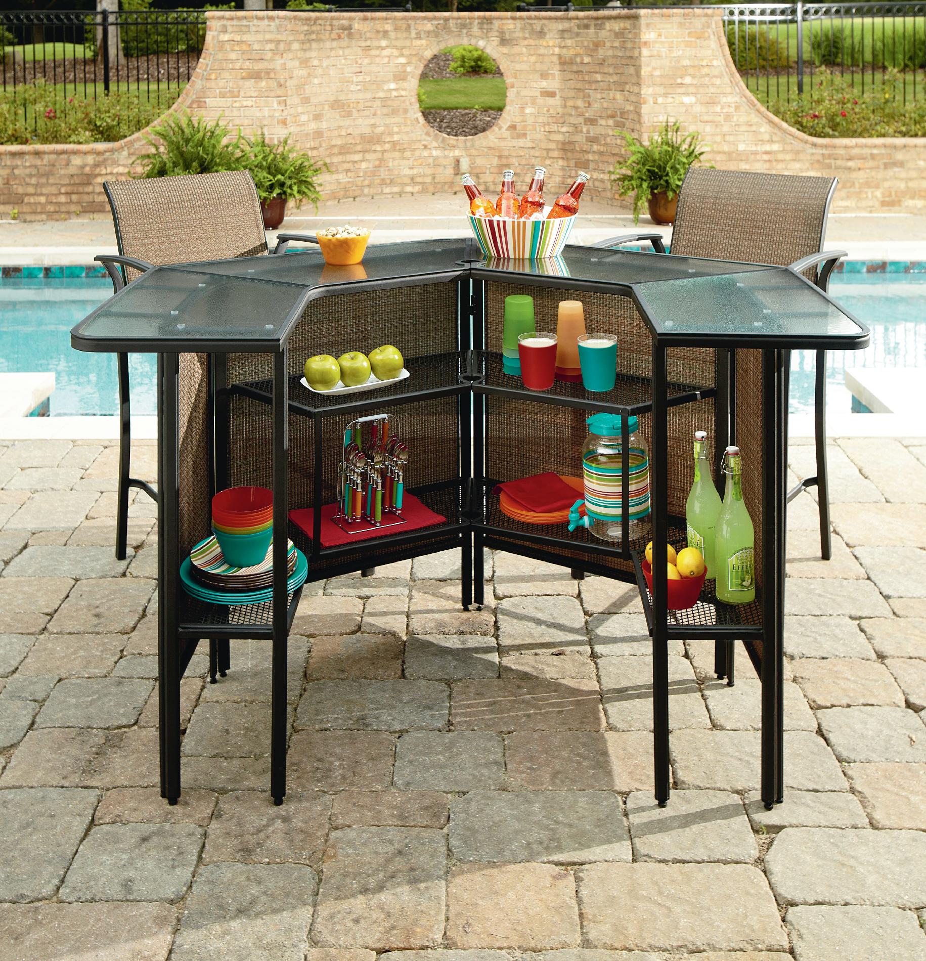 outdoor bar furniture garden oasis garden oasis harrison 5 pc. outdoor bar set *limited NQDOWSD