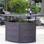 outdoor bar furniture premium outdoor wicker bar with storage GKDYUQQ