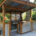 outdoor bar ideas diy corrugated metal outdoor bar ZKUZKHY