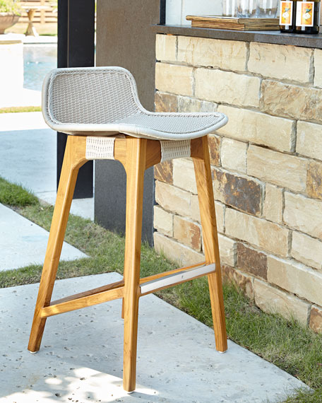 outdoor bar stools palecek vista outdoor barstool UQABXRQ