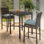 outdoor bar table bar height dining sets ZQRAUTX