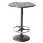 outdoor bar table darlee outdoor living series 60 cast aluminum 30 round bar table XWFTAIF