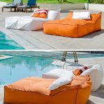 outdoor beds get extra comfy on these squishy yet supportive outdoor bean bag beds NLYWCQJ